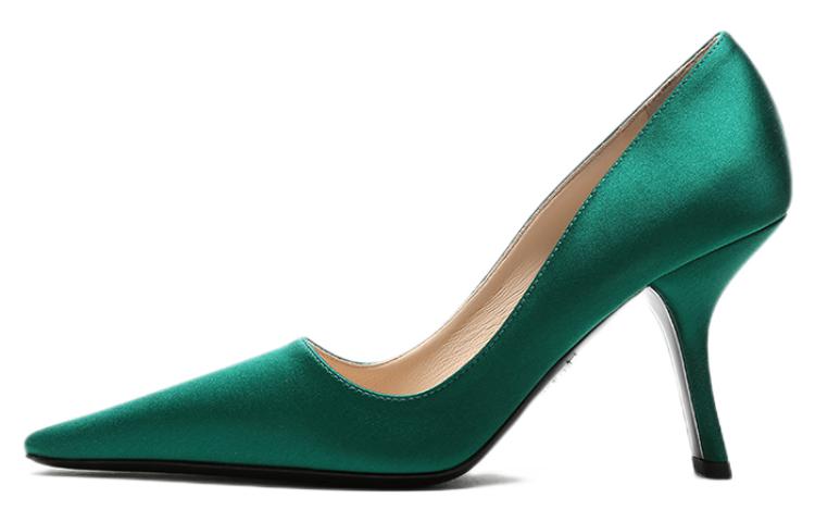 PRADA Slim Heel High Heels 9cm Women's Green