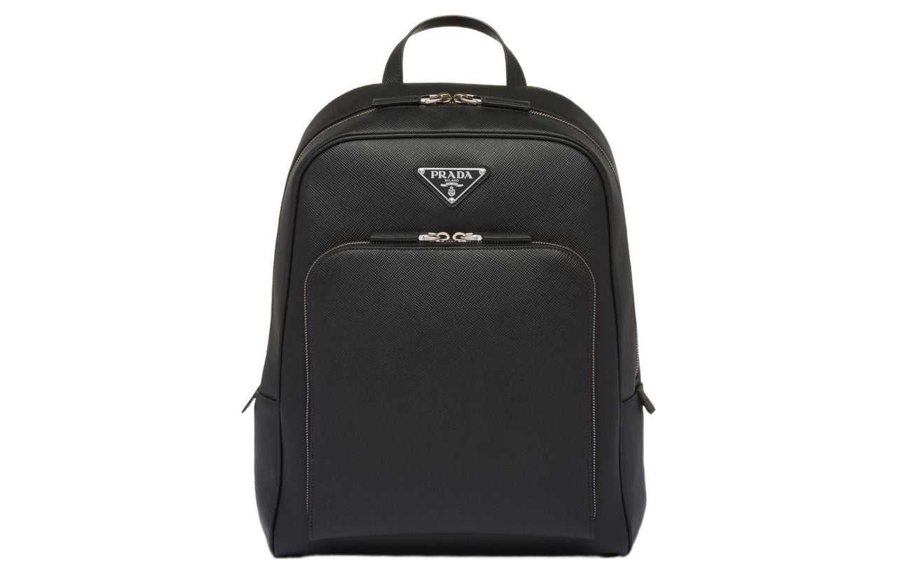 PRADA Saffiano Leather Backpack Men's Black