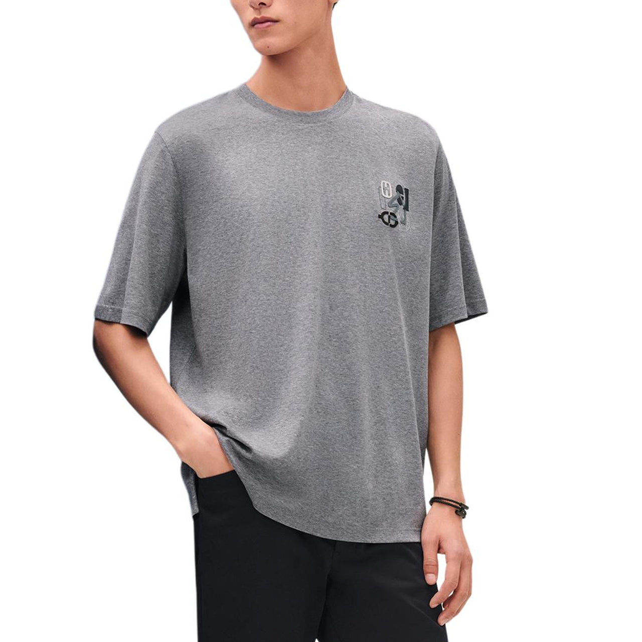 HERMES T-Shirts Men Gray