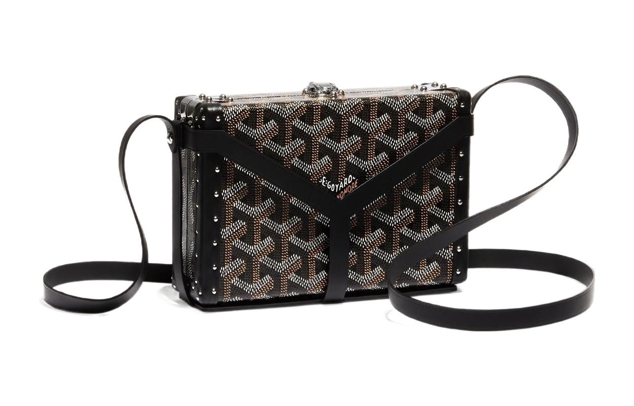 GOYARD Canvas With Leather Clutches Crossbody Bags Regular Unisex Multiple Colors