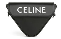 CELINE Smooth Cow Leather Triangle Bag Shoulder Bag Crossbody Bag Regular Men's Black
