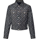 LOUIS VUITTON 1AGHUN Monogram Jacquard Denim Jacket