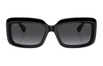 CHANEL Acetate Irregular Shape Sunglasses Unisex Black