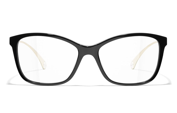 CHANEL Eyeglass Frames Unisex Black