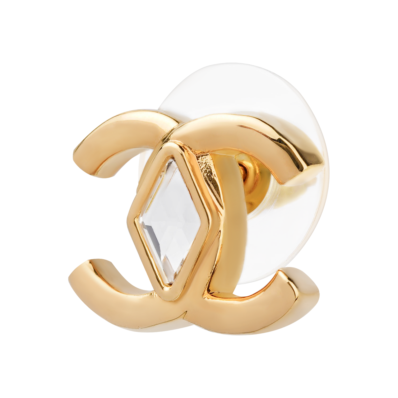 CHANEL Metal Earrings Women's Gold