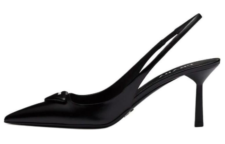 PRADA Slim Heel High Heels 7.5cm Women's Black