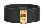 HERMES Calfskin Bangles Women's Black