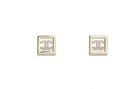 CHANEL Stud Earrings Women's Gold