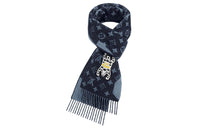 LOUIS VUITTON Cashmere Knit Scarves Men's Black Blue