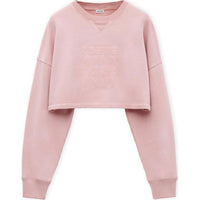 LOEWE Cropped Sweatshirt 'Pink'