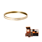 HERMES Gold Plated Bangles Unisex Cream White/Gold