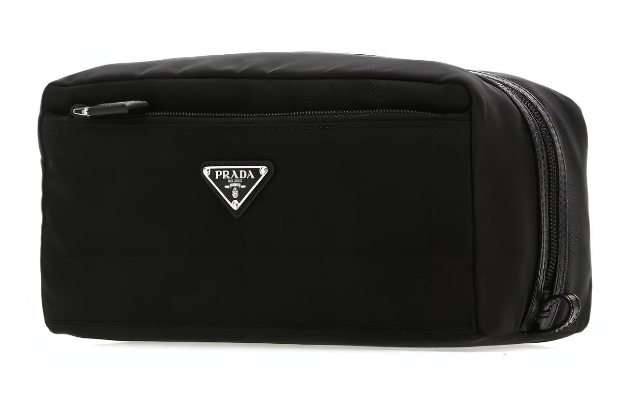 PRADA Nylon Makeup Bag Men's Black