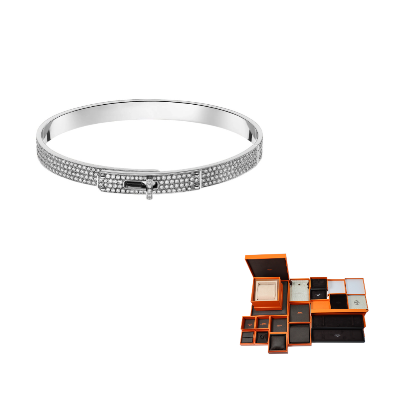 HERMES Karat Gold Bangles Women's