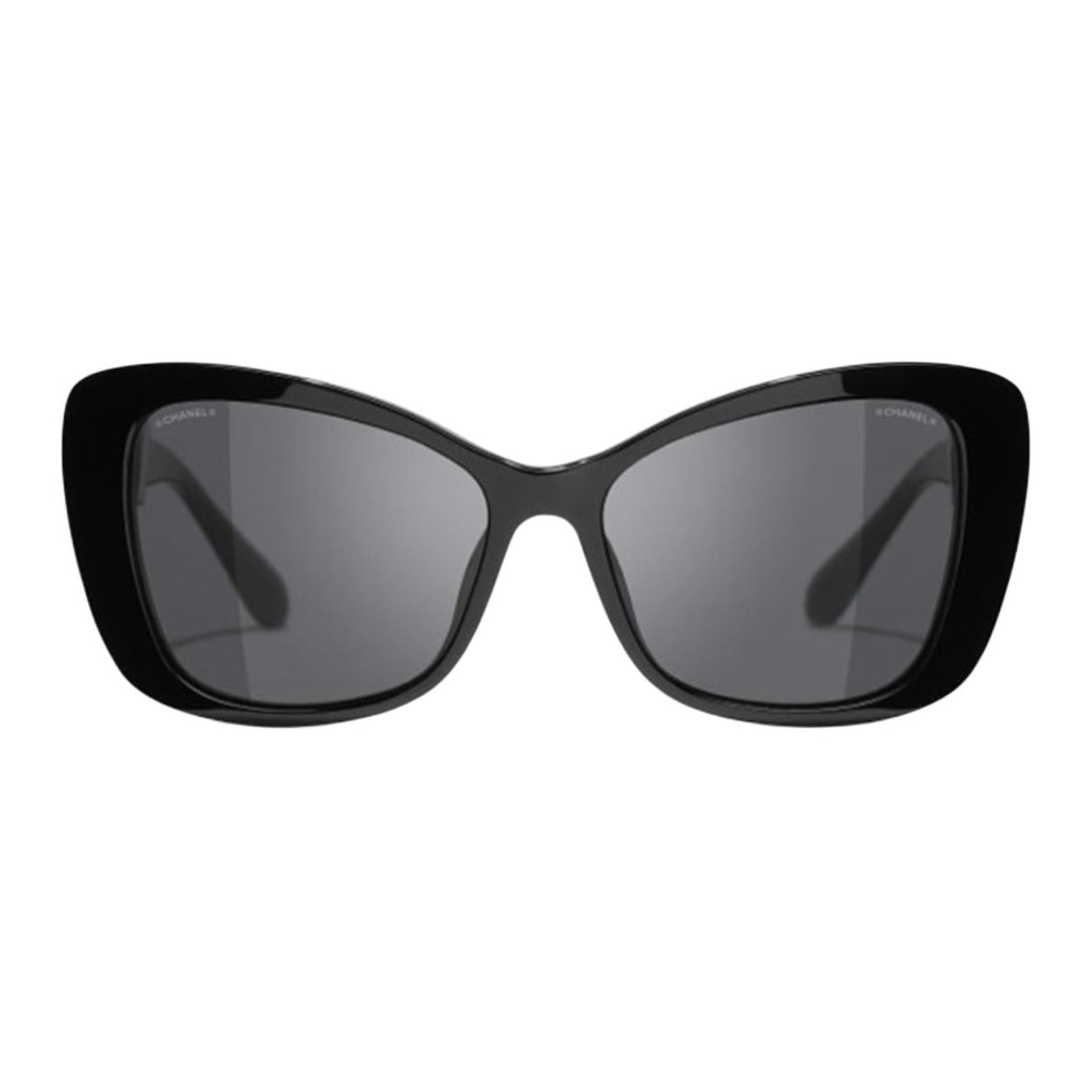 CHANEL Butterfly Sunglasses Unisex Black