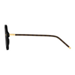 LOUIS VUITTON Metal Acetate Irregular Shape Sunglasses Women's Black