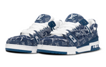 LOUIS VUITTON Trainer LV Anti-Slip Wear-Resistant Low-Top Skateboard Shoes Unisex Blue