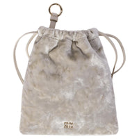 MIU MIU Fabric Clutch Women's Ivory