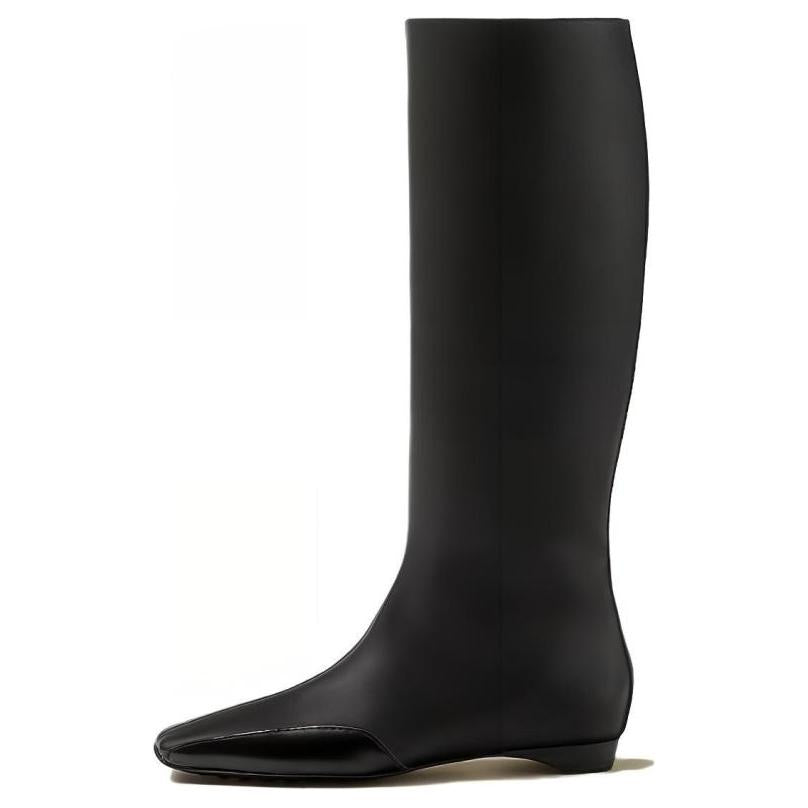 HERMES Finale Knee-high Boots Women's Black
