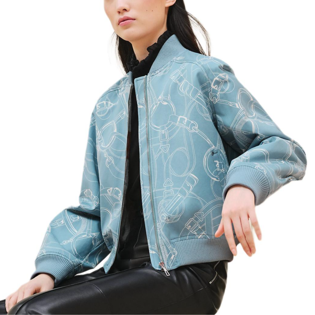 HERMES Jackets & Coats Women's Blue