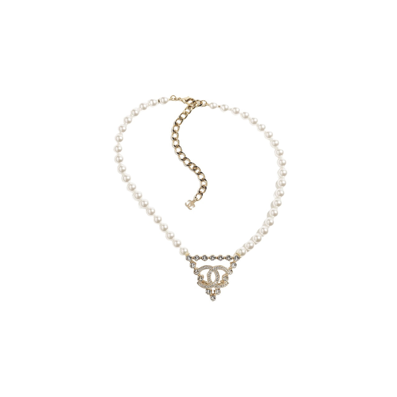 CHANEL Necklaces Women's Gold