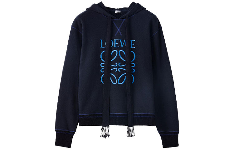 LOEWE Anagram Hoodie 'Navy Blue'