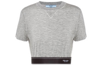 PRADA Crop Tops Women's Gray