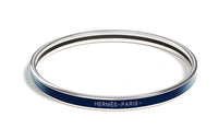 HERMES Enamel Bangles Women's Blue