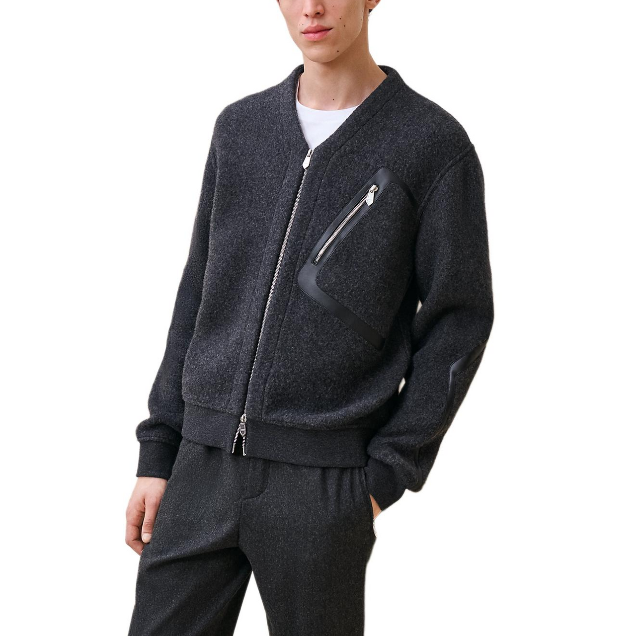 HERMES Jackets Coats Men's Black