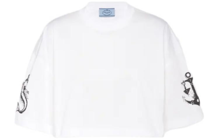 PRADA Crop Tops Women's White