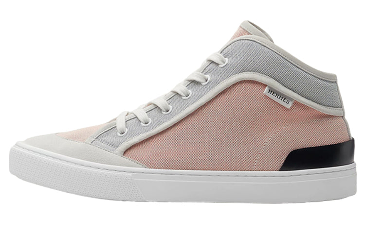 HERMES Stylish Skateboarding Shoes Men's Gray Pink