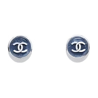 CHANEL - Stud Earrings Women's Denim Blue