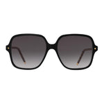LOUIS VUITTON Metal Acetate Irregular Shape Sunglasses Women's Black