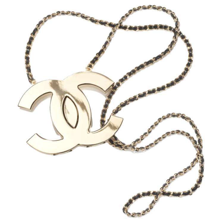 CHANEL Metal Shoulder Bag Crossbody Bag Women's Gold