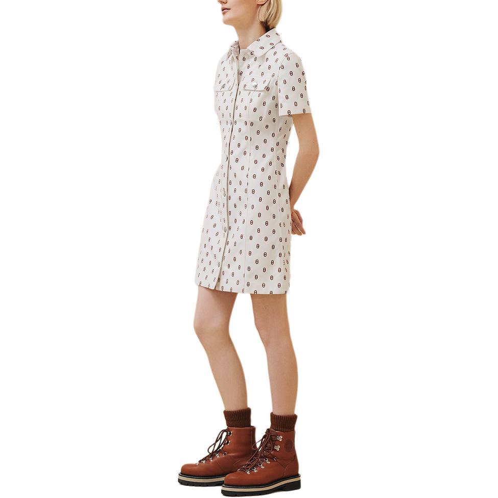 HERMES FW24 Short-Sleeved Dresses Women's Multicolor