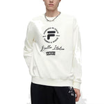 FILA FUSION Logo Printed Sweater 'White Black' T11M345204F-WT