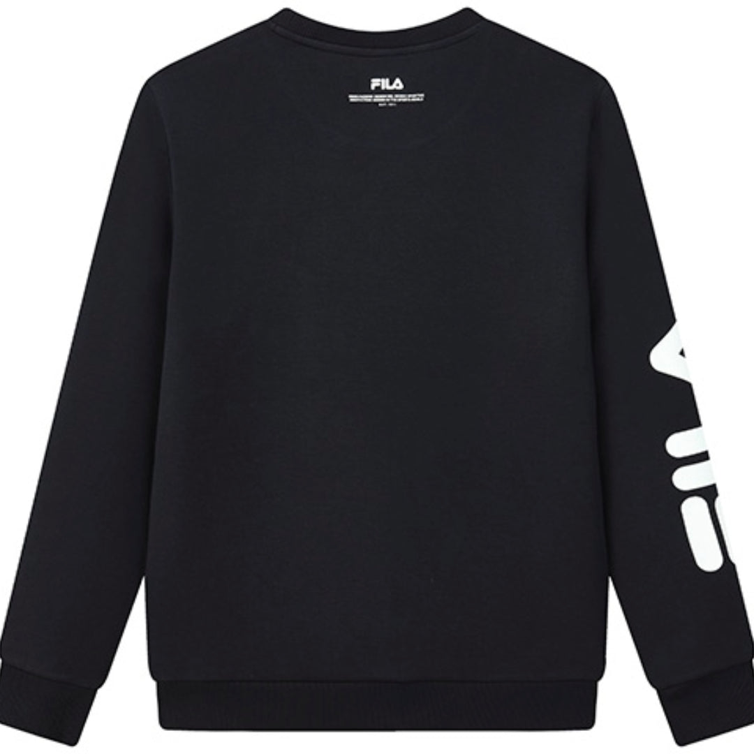 FILA Logo Print Sports Pullover 'Black White' F11M149208F-NV