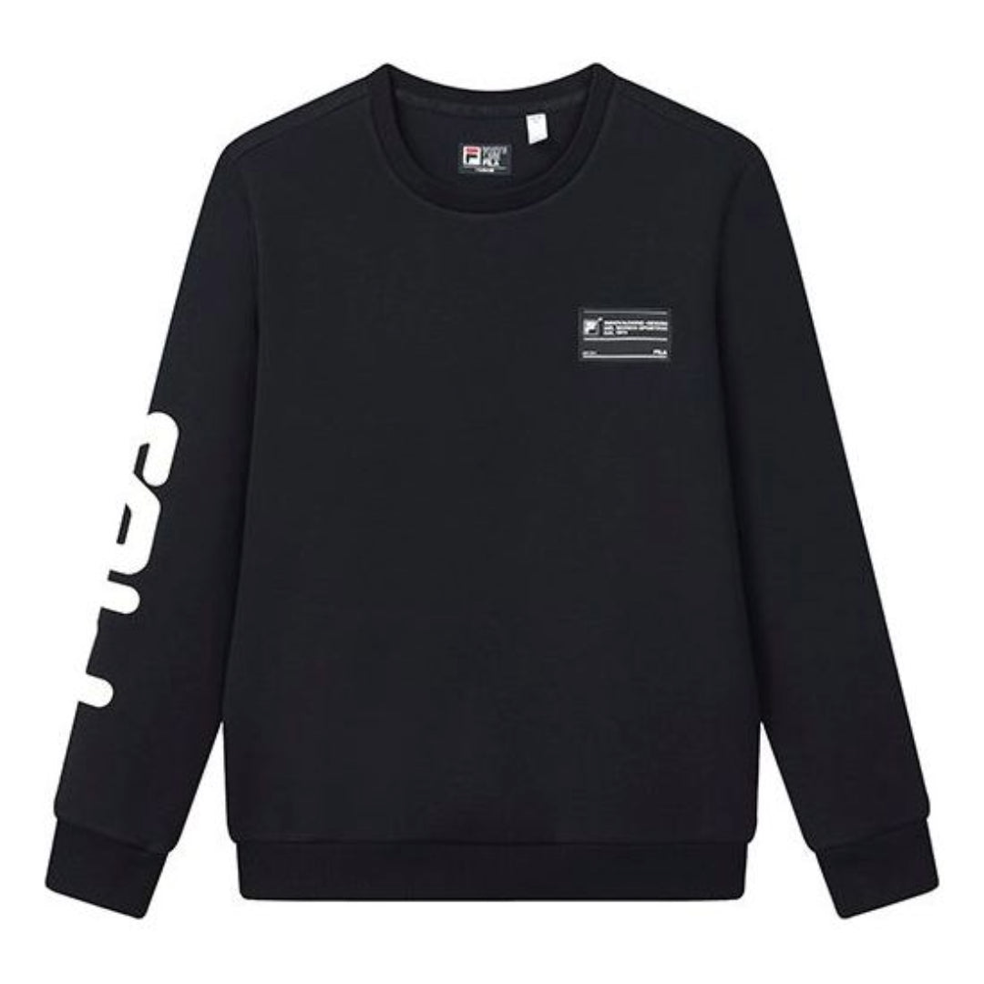 FILA Logo Print Sports Pullover 'Black White' F11M149208F-NV