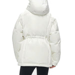 (WMNS) FILA FUSION Hooded Down Jacket 'White' T11W345911F-WT