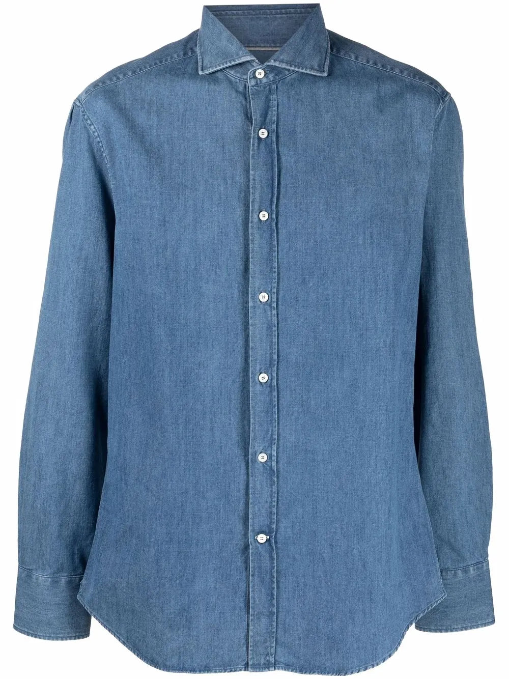 Brunello Cucinelli Denim Long-Sleeved Shirt