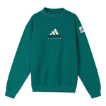 adidas x PALACE Crossover Logo Printing Round Neck Long Sleeves Green HK2135