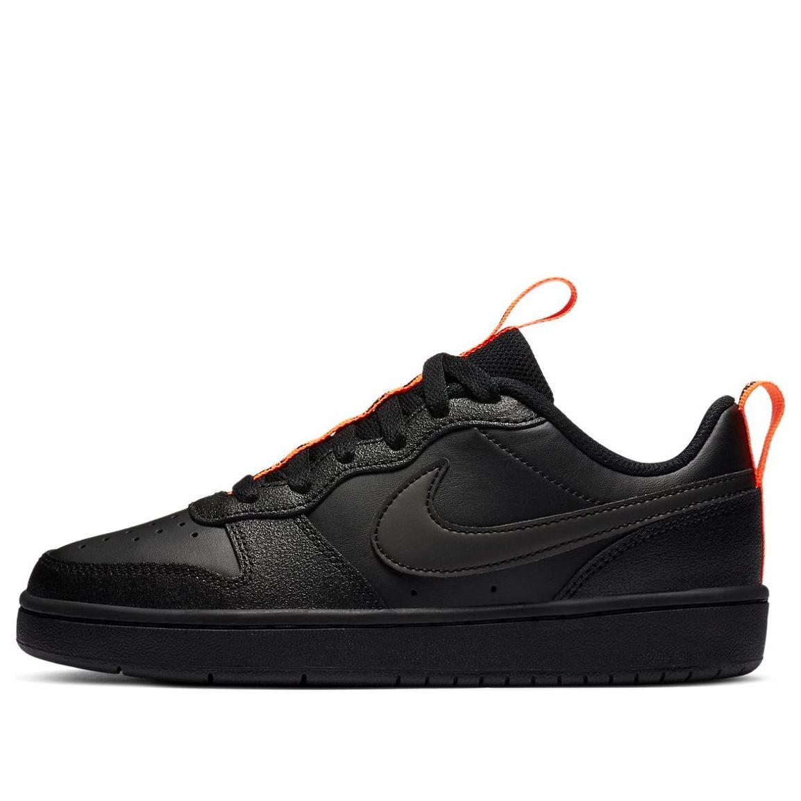 (GS) Nike Court Borough Low 2 SE 'Black Orange' CT3964-001
