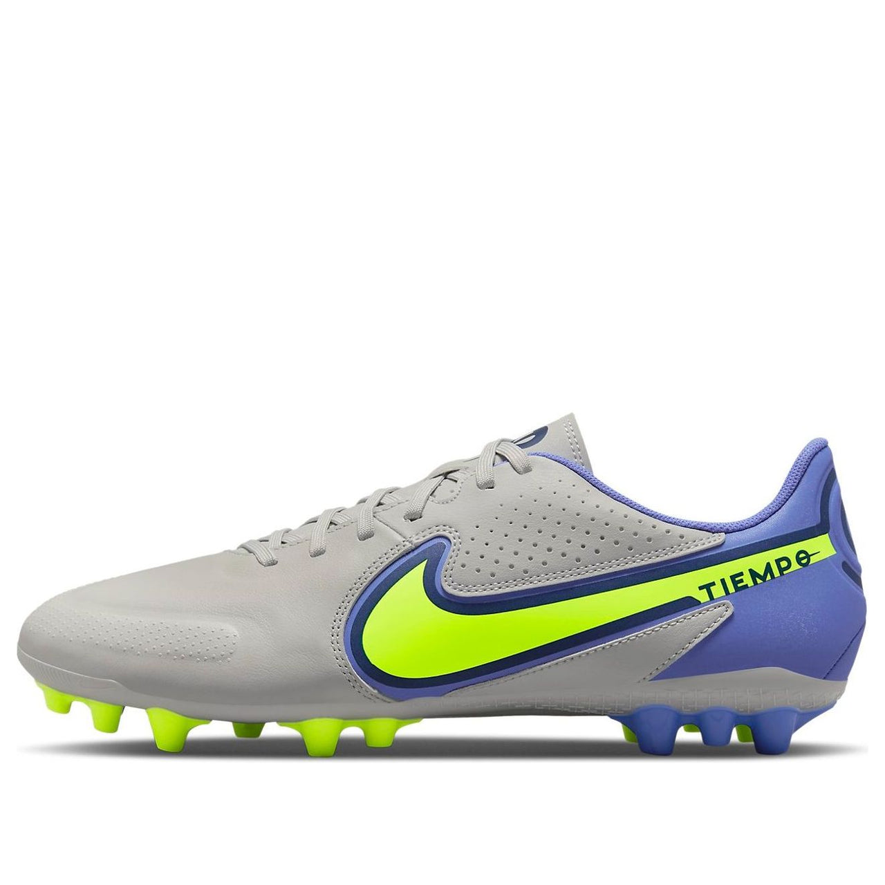 Nike Legend 9 Academy AG Soccer Shoes Grey/Blue DB0627-075
