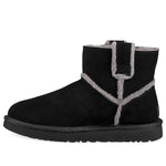 (WMNS) UGG Classic Mini Spill Seam Fleece Lined Black 1100211-BLK