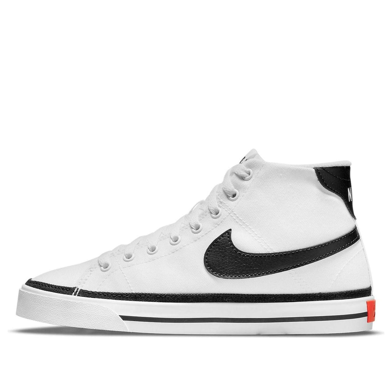 (WMNS) Nike Court Legacy Canvas Mid 'White Black' DD0161-100