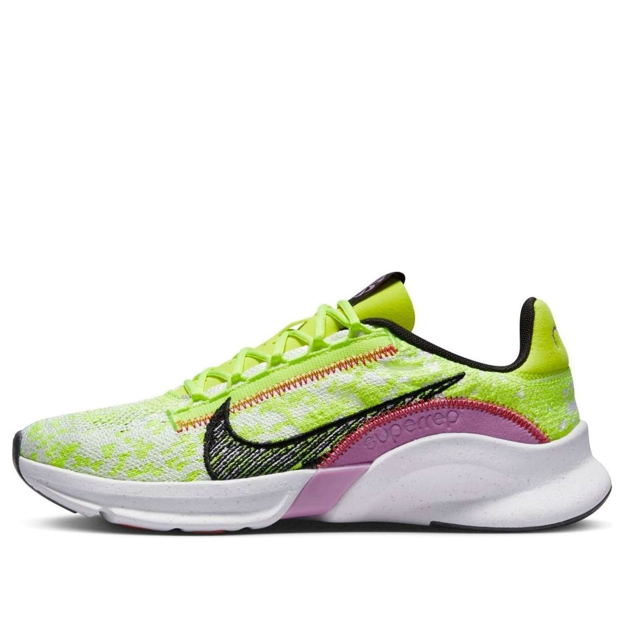 (WMNS) Nike SuperRep Go 3 Flyknit Next Nature 'Volt Rush Fuchsia' DH3393-700