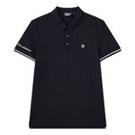 FILA Embroidery Logo Casual Sport Short Sleeve PoloShirt Men's Blue F51M128114F-NV