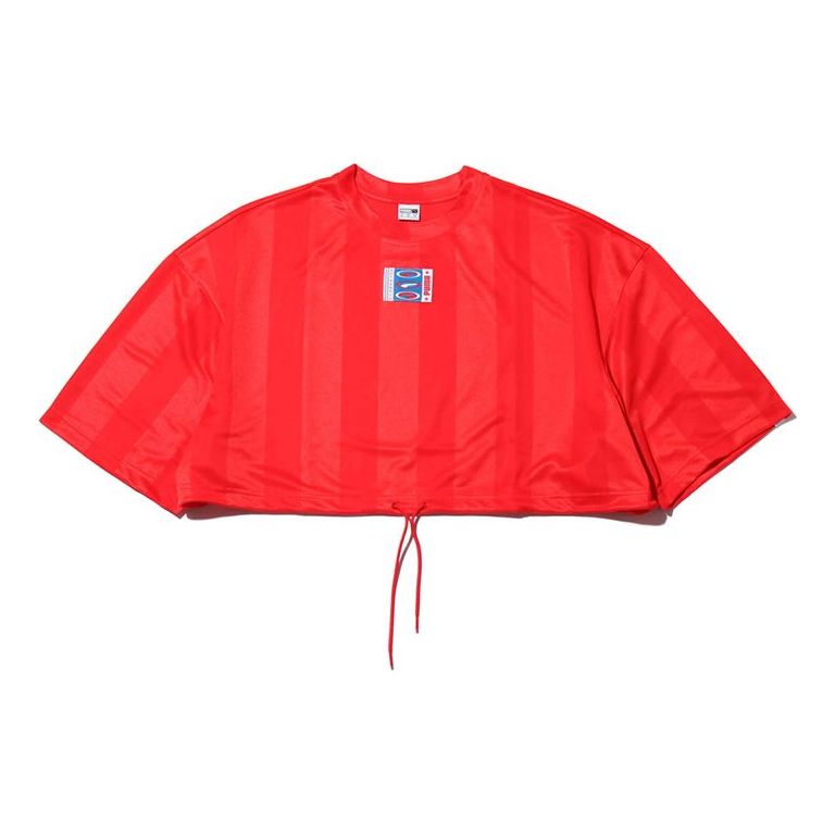 (WMNS) PUMA Athleisure Casual Sports Short Sleeve high waist Loose Red 579523-04