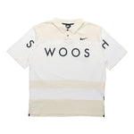 Nike Sportswear Swoosh Logo Printing Contrasting Colors Loose Polo Shirt White DJ5370-110
