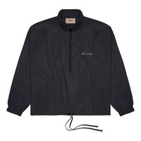 Fear of God Essentials FW21 Track Jacket Black FOG-FW21-085