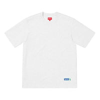 Supreme SS19 Athletic Label Tee Sports Short Sleeve Unisex Gray SUP-SS19-10188